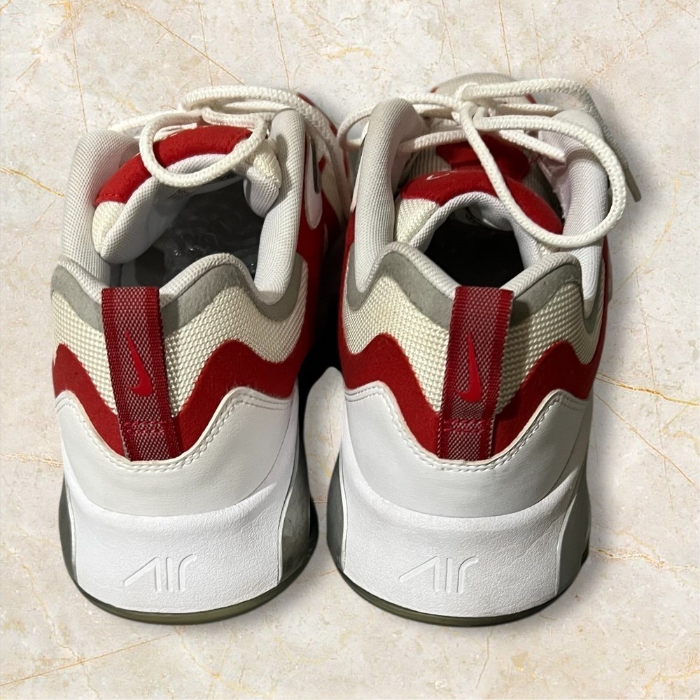 Nike‎ Air Max 200 AQ2568-100 White Red Men's Athletic Shoes Size 13 - Picture 5 of 9